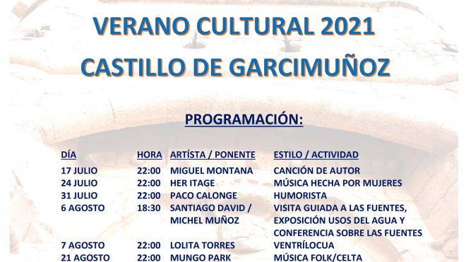 Verano Cultural 2021 Castillo de Garcimuñoz