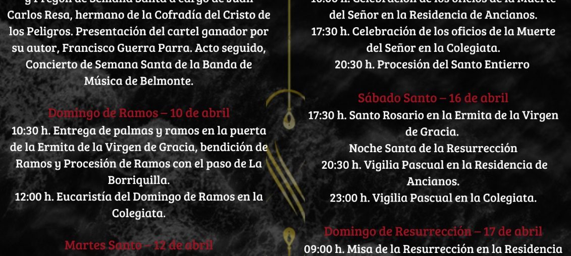 Programa Semana Santa Belmonte